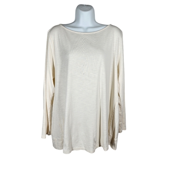 J. Jill Tops - J. JILL PIMA COTTON BOAT NECK TUNIC